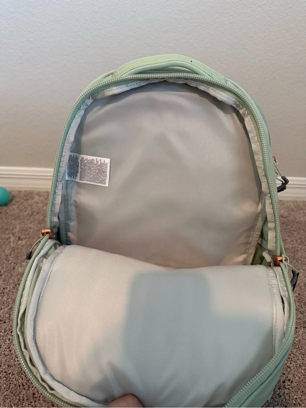 The North Face Women Borealis Luxe misty sage mint backpack NWT
